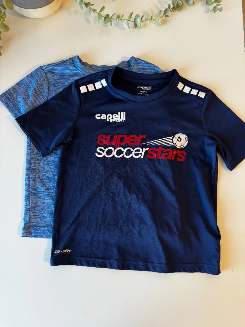 Boys Athletic T-Shirt Bundle Reebok & Capelli Sport Soccer Tee Size 4/5